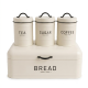 Metal Jar Set - 4 Pcs